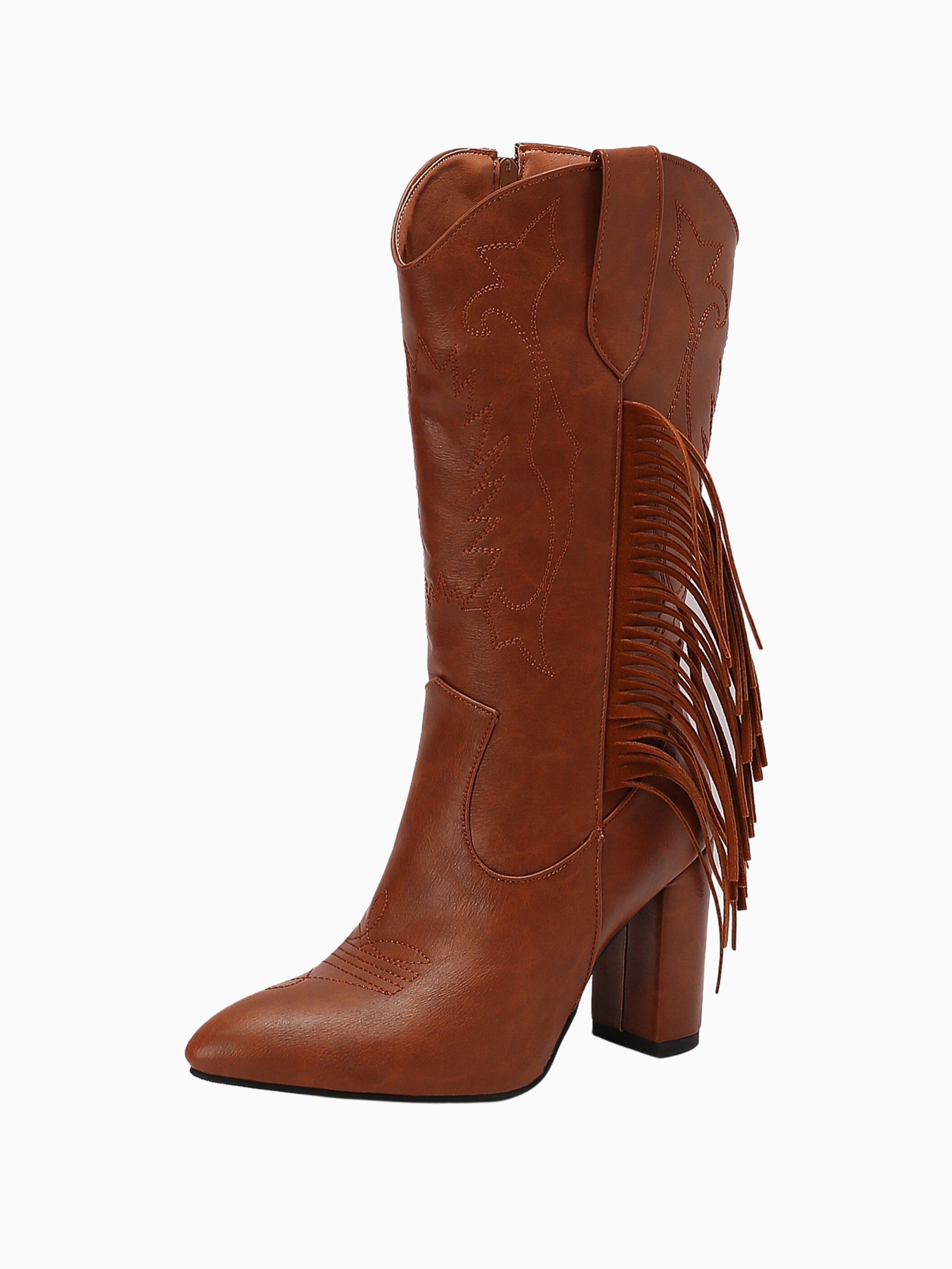 Frange Osmose Chaussure Autumn Breeze Mid Calf Cowgirl Boots With