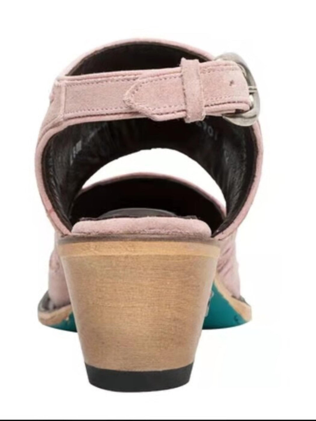 Slingback Snip Toe Pink Embroidered Ankle Cowgirl Boots for Women