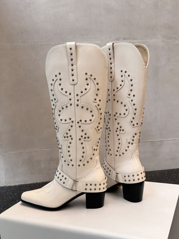 Cream Cowgirl Boots