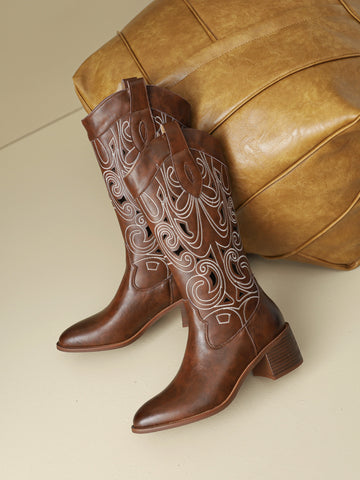 Dark Brown Cowgirl Boots