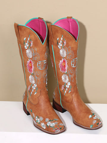 Floral Cowgirl Boots