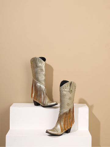 Gold Cowgirl  Boots