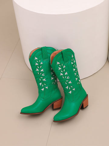 Green Cowgirl Boots