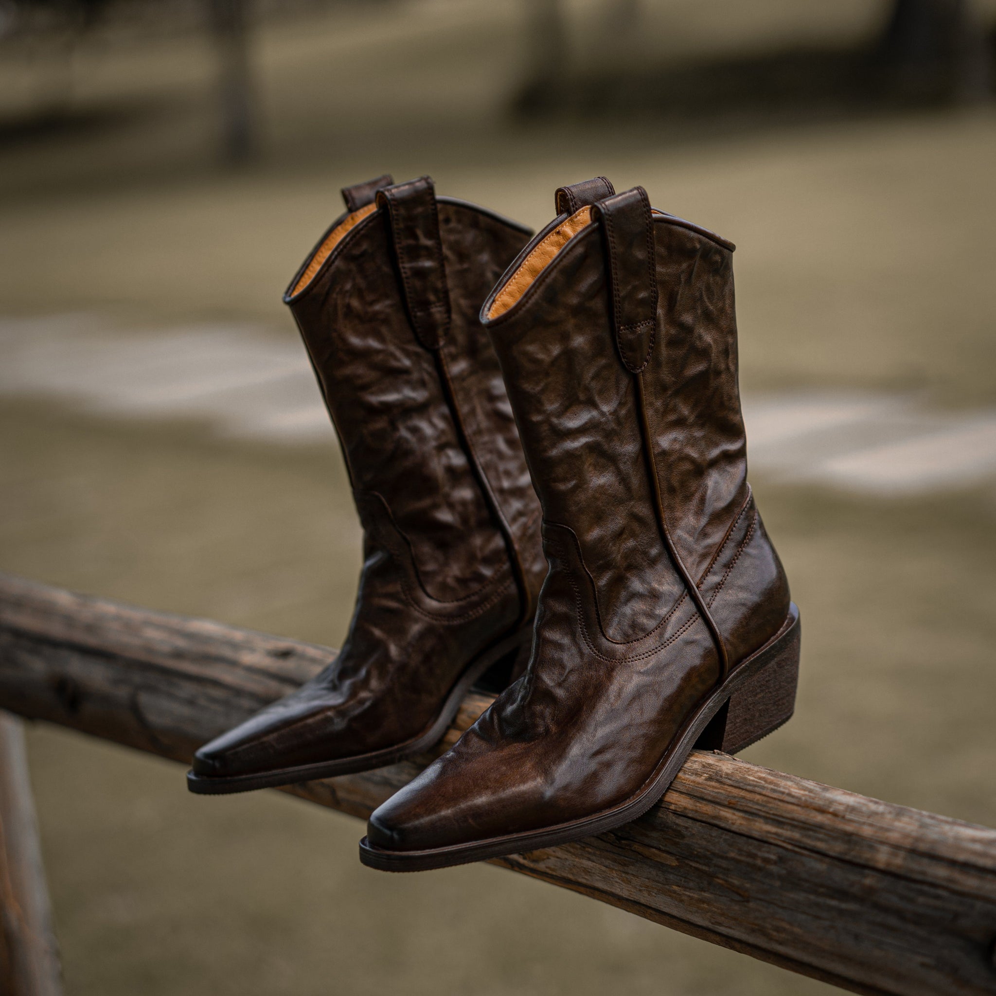 Leather Cowgirl Boots