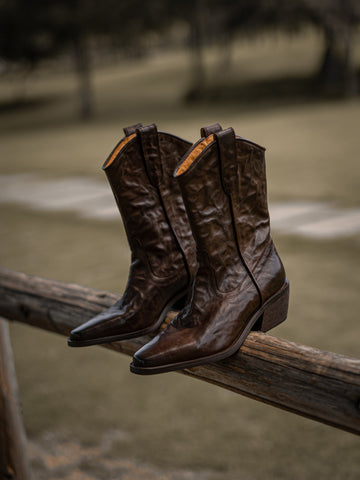 Leather Cowgirl Boots