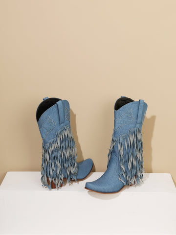 Light Blue Cowgirl Boots