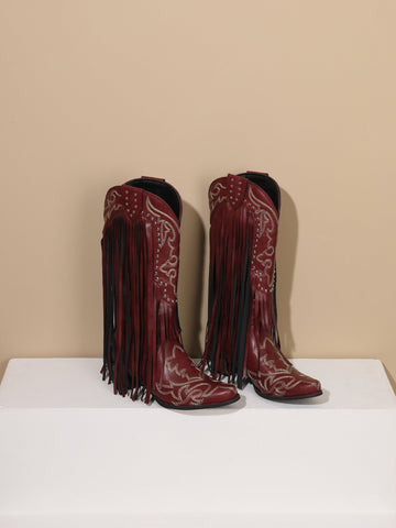 Maroon Cowgirl Boots