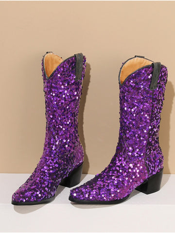 Purple Cowgirl Boots