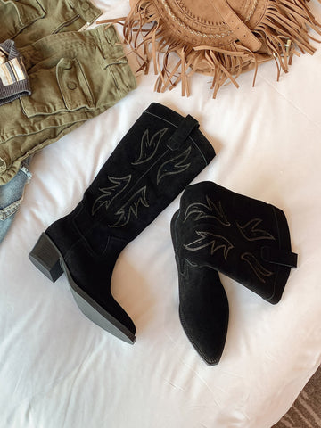 Suede Cowgirl Boots