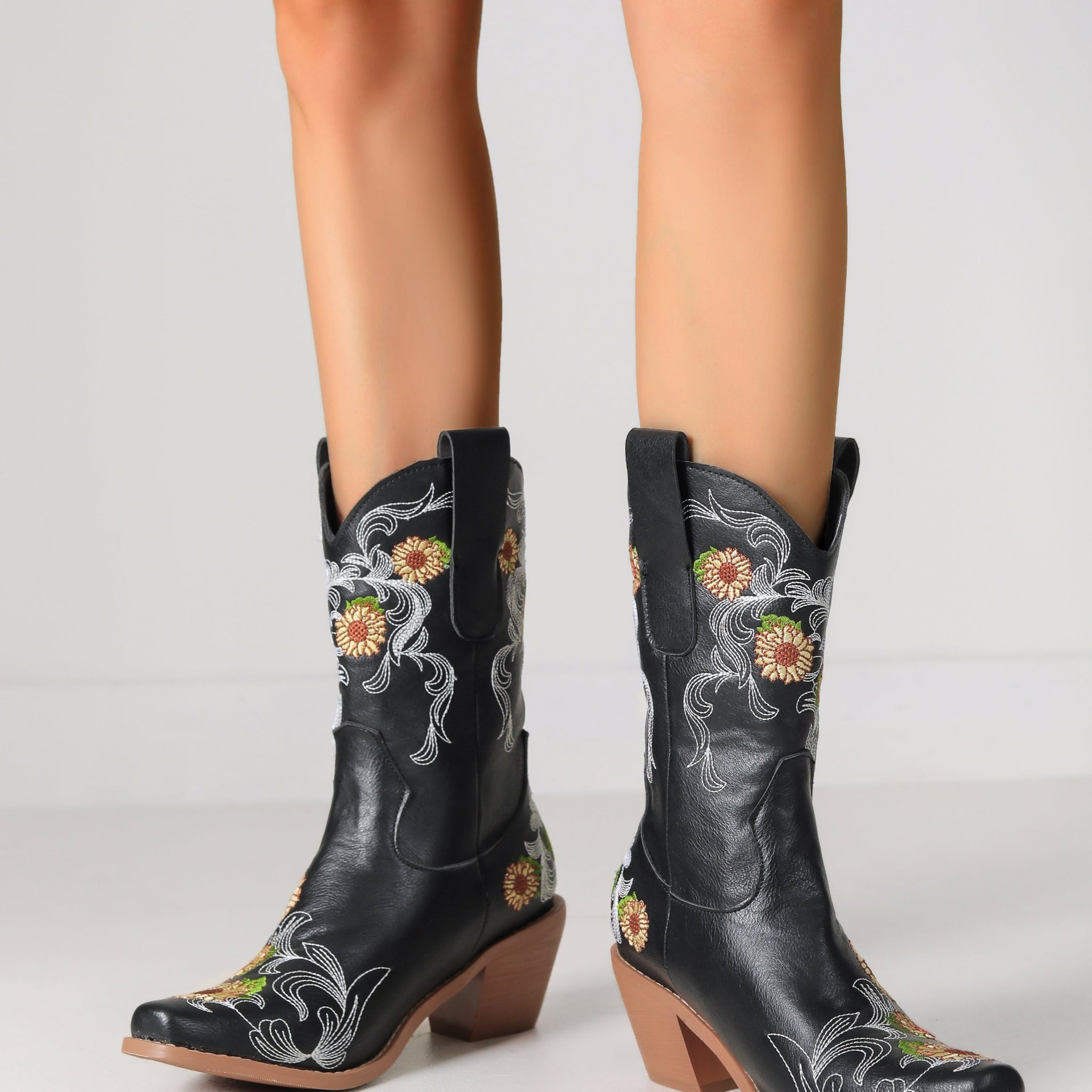 Sunflower Cowgirl Boots