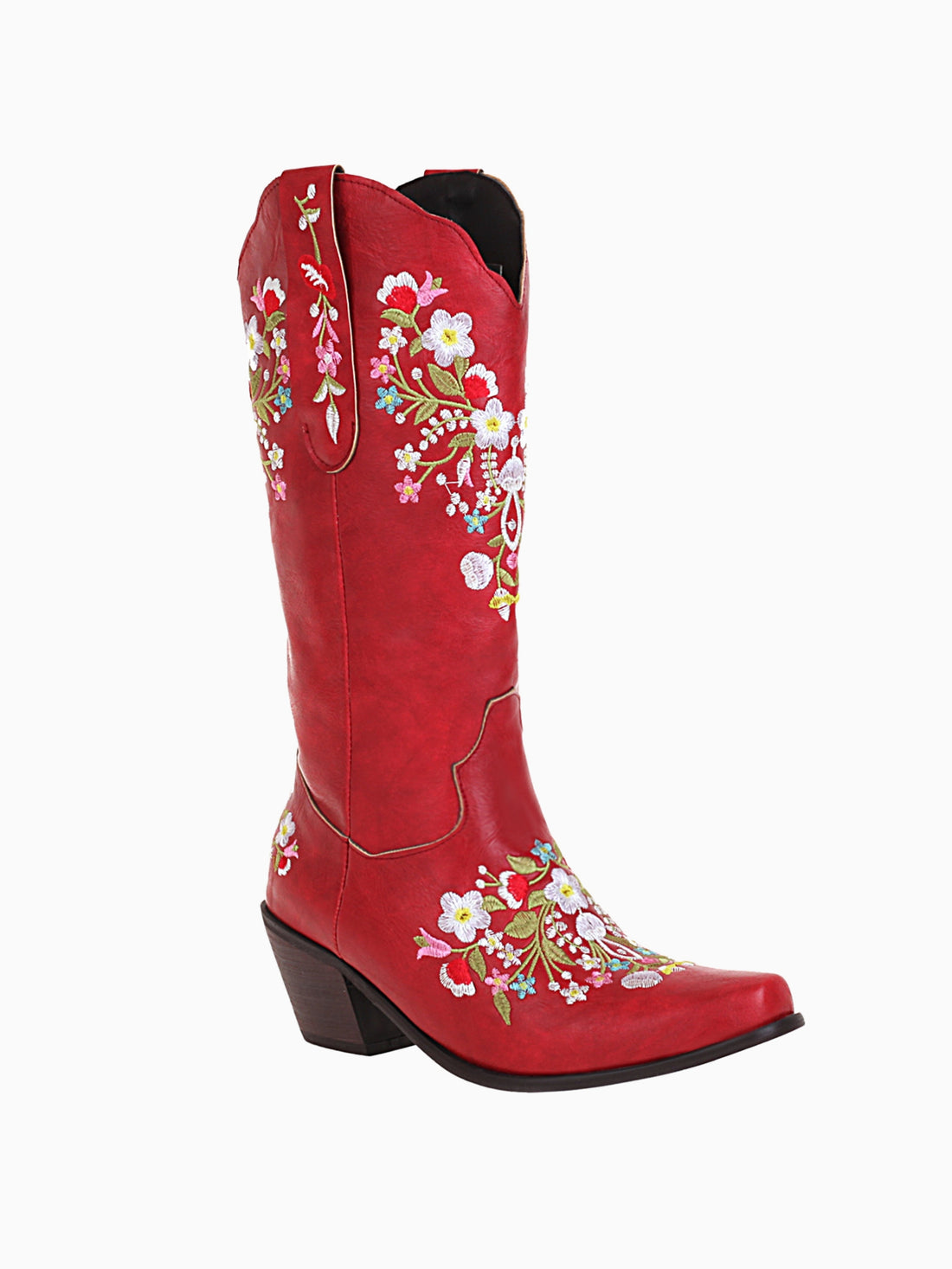 Cherry Blossom Red Cowgirl Boots