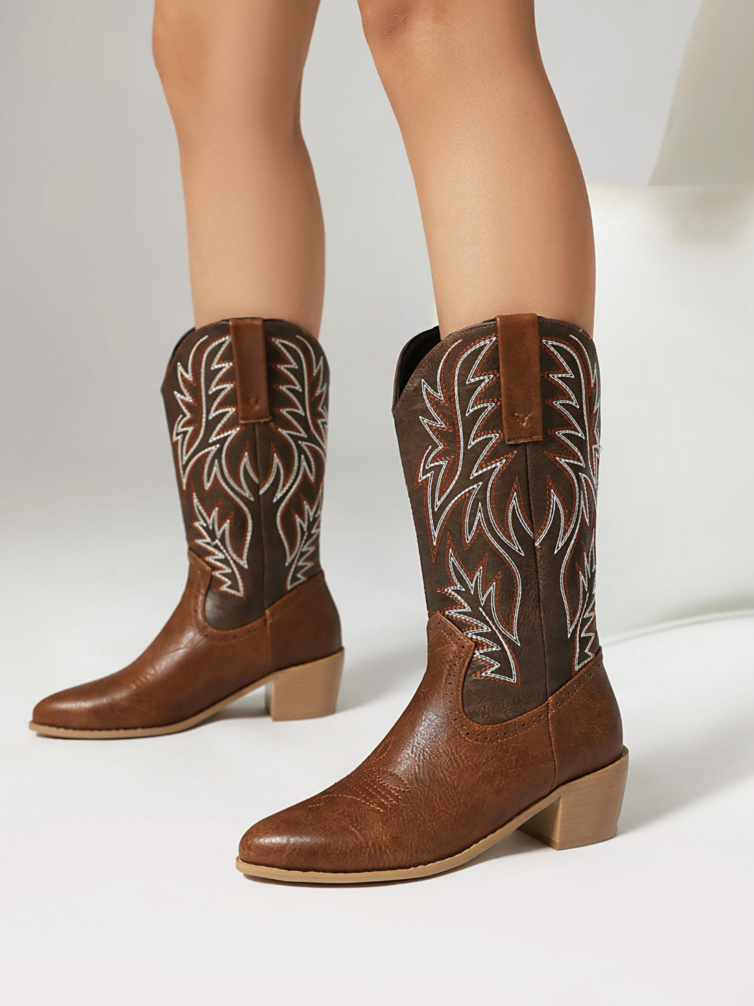 Desert Leaf Vintage Cowgirl Boots