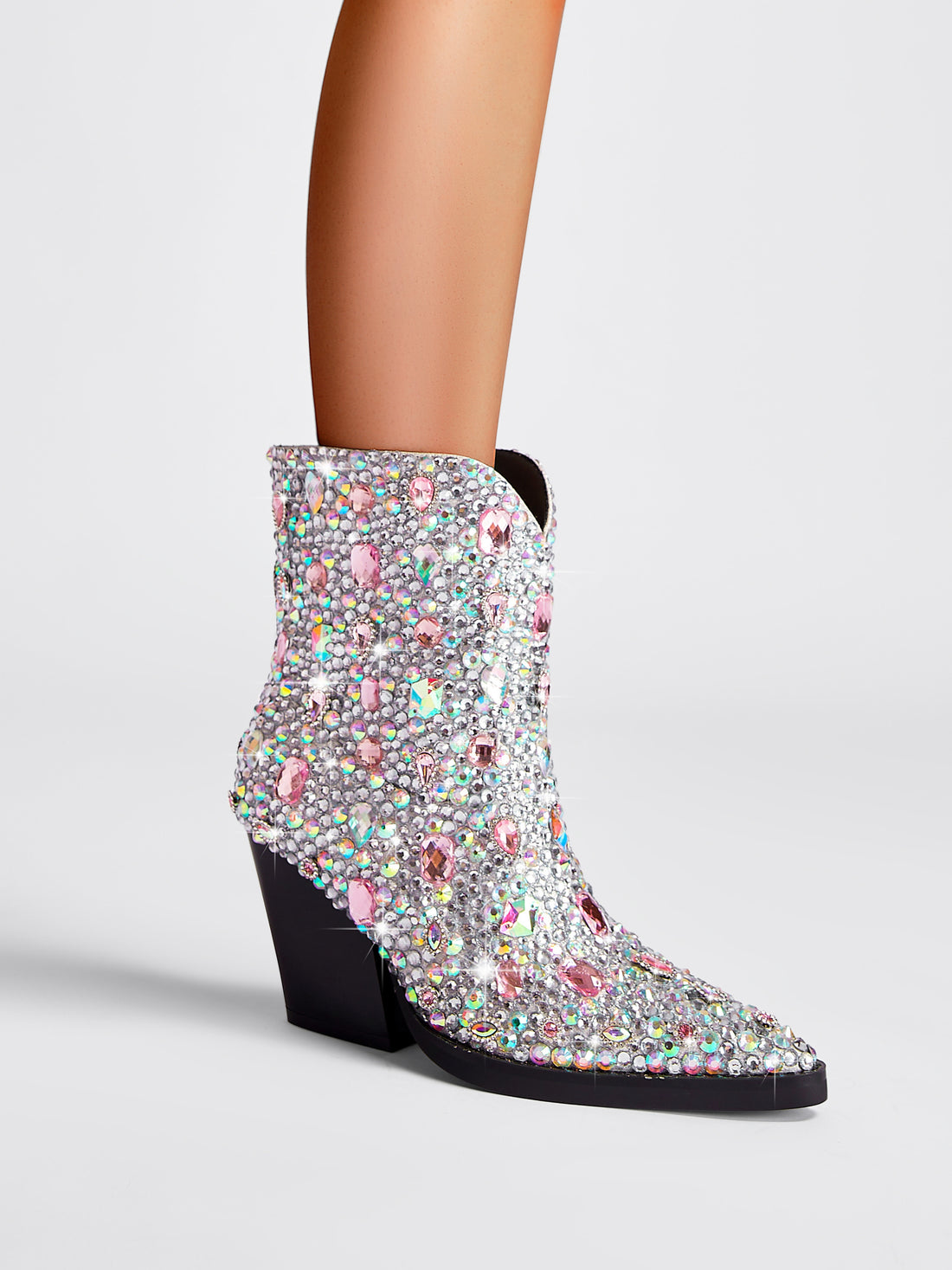 Diamond Starlight Silver Cowgirl Boots