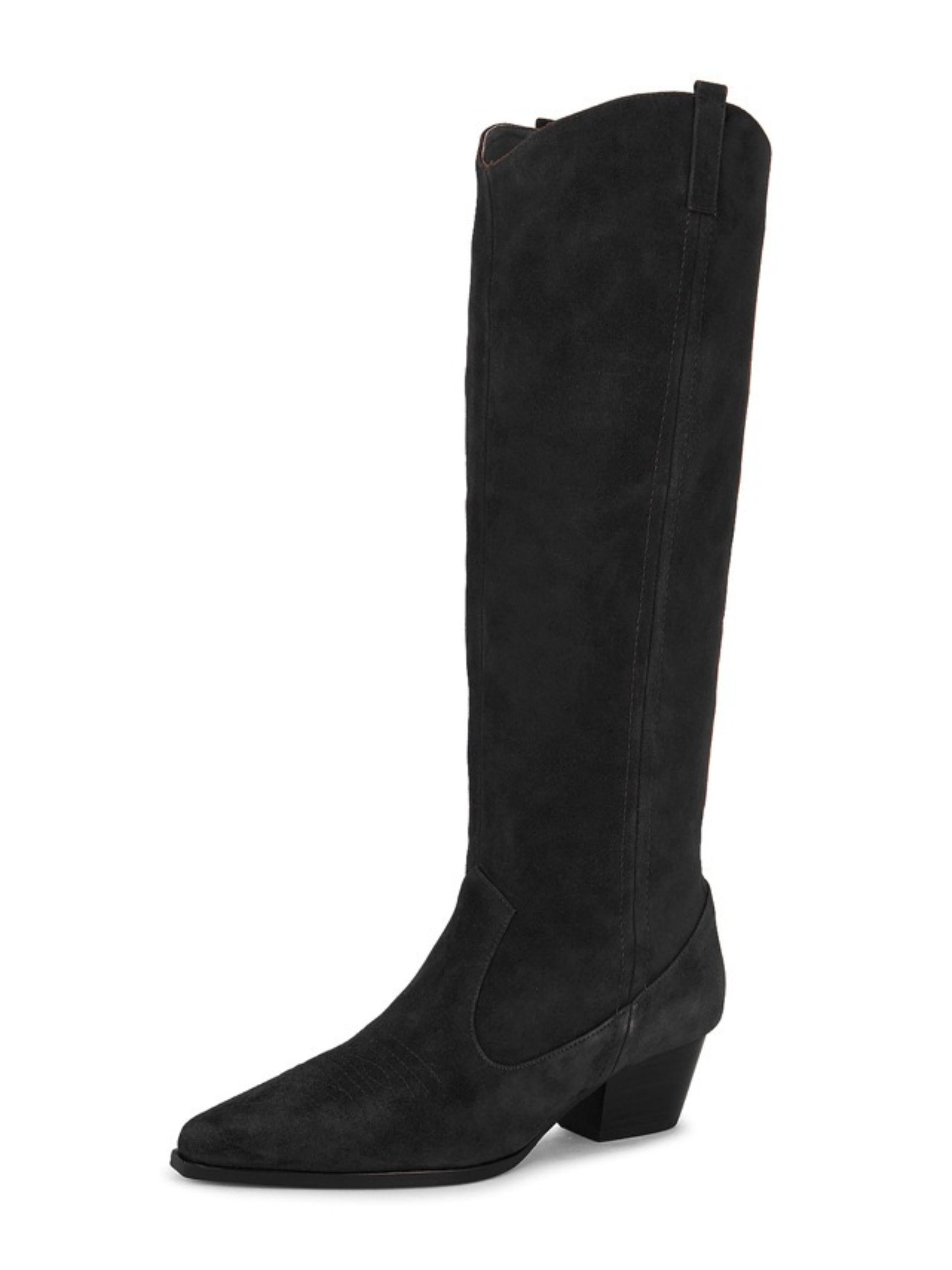 Elegant Western Knee High Black Cowgirl Boots Wild Jolie elegant-western-knee-high-black-cowgirl-boots-wild-jolie