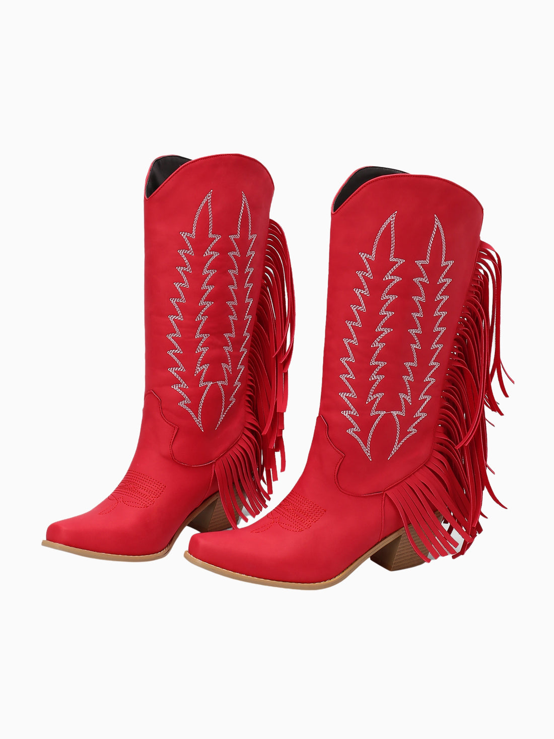 Flaming Fringe High Heel Cowgirl Boots