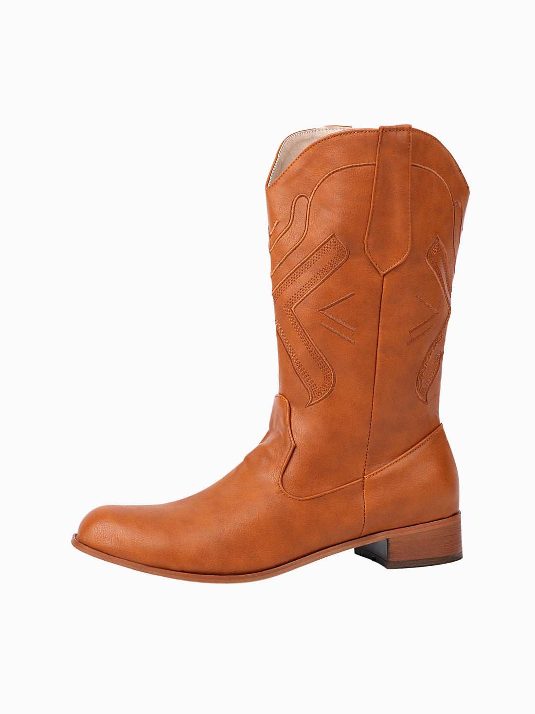 Modern Line Brown Cowgirl Boots