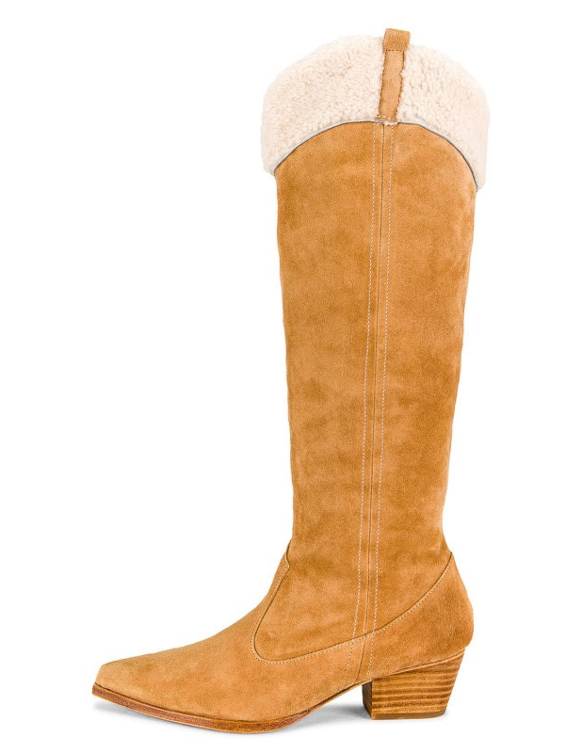 Winter Western Soft-Edged Cozy Mustard Brown Cowboy Boots