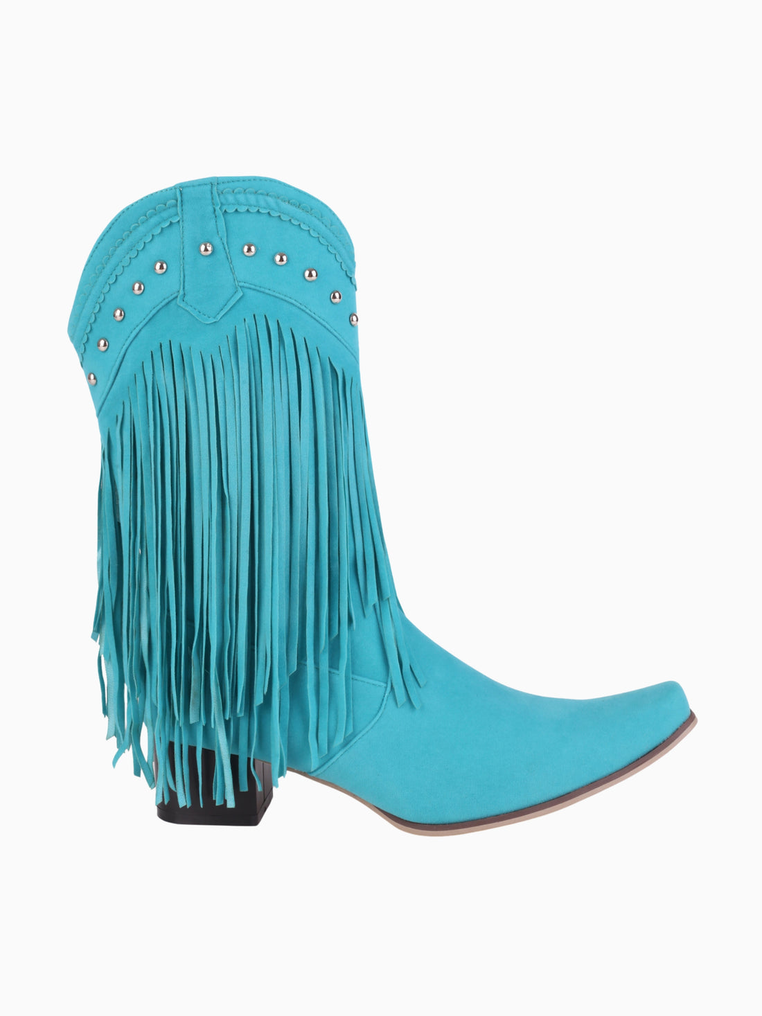 Ranch Fringe Teal Cowgirl Boots