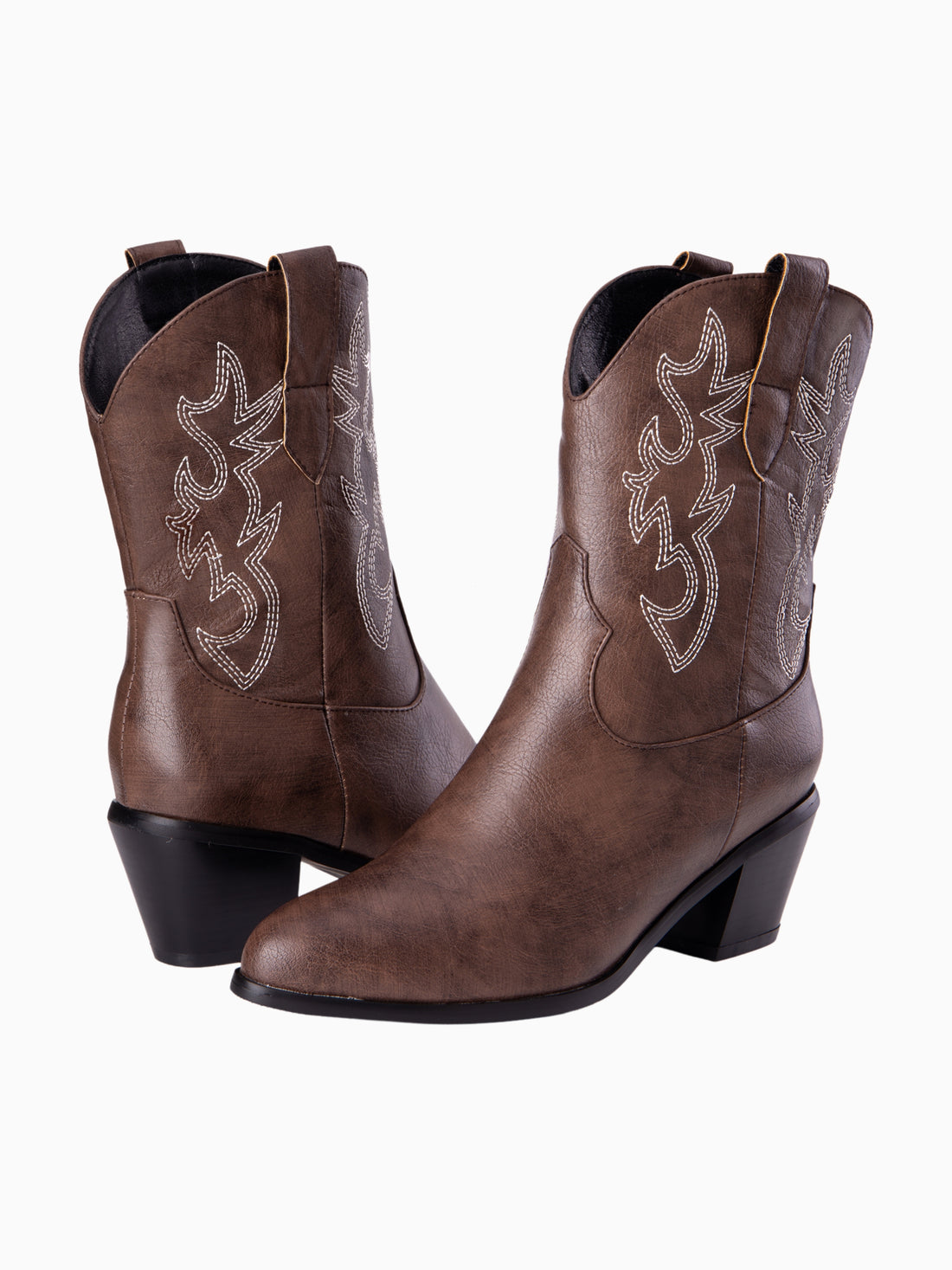 Ranch Mid Dark Brown Cowgirl Boots