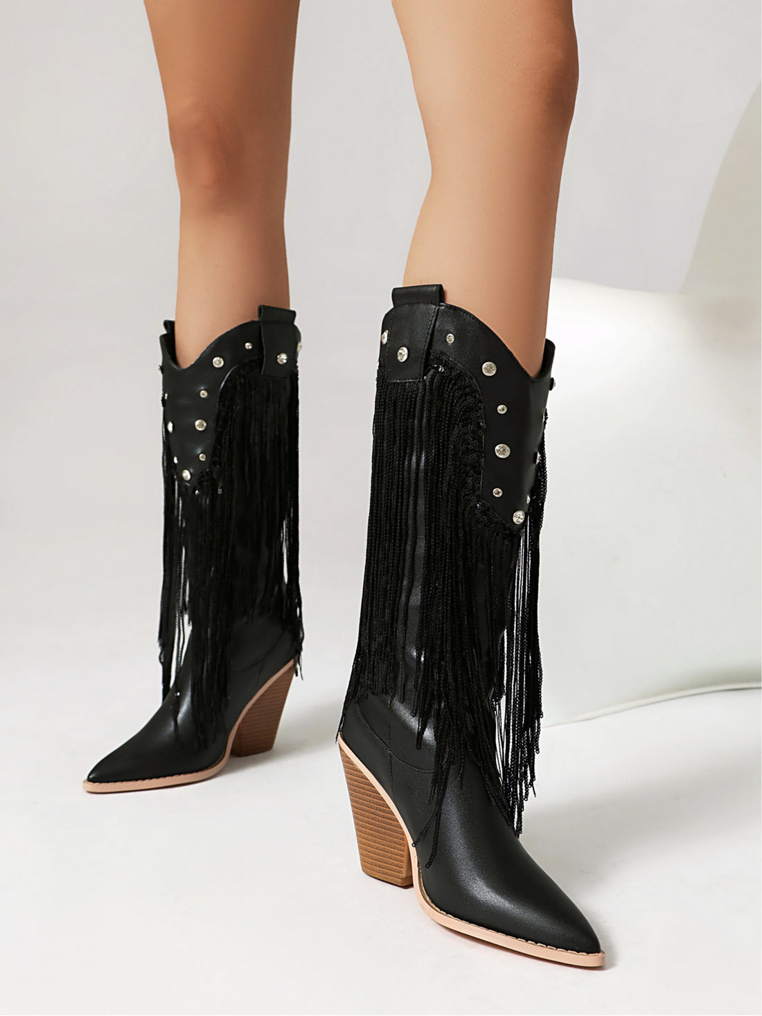 Rock Star Night Fringe Cowgirl Boots