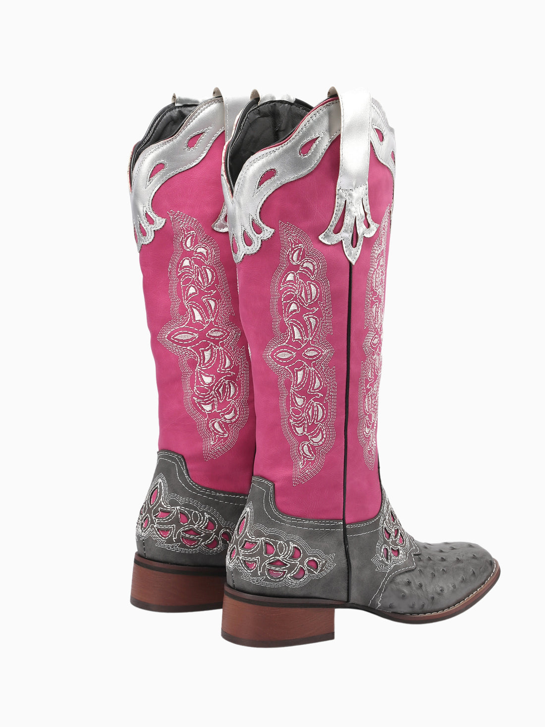 Rodeo Queen Embroidered Pink Cowgirl Boots