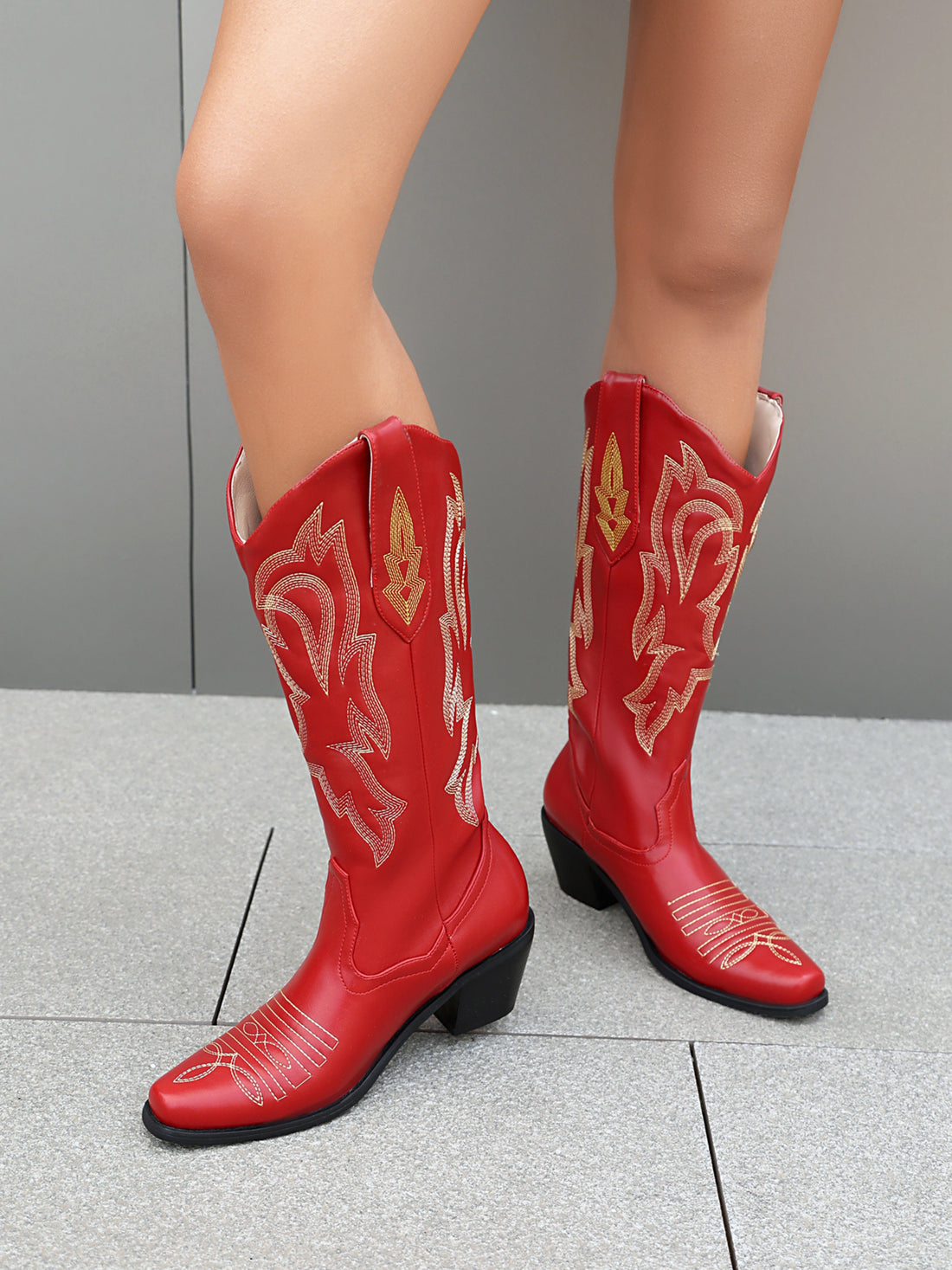 Ruby Rose Mid Calf Cowgirl Boots