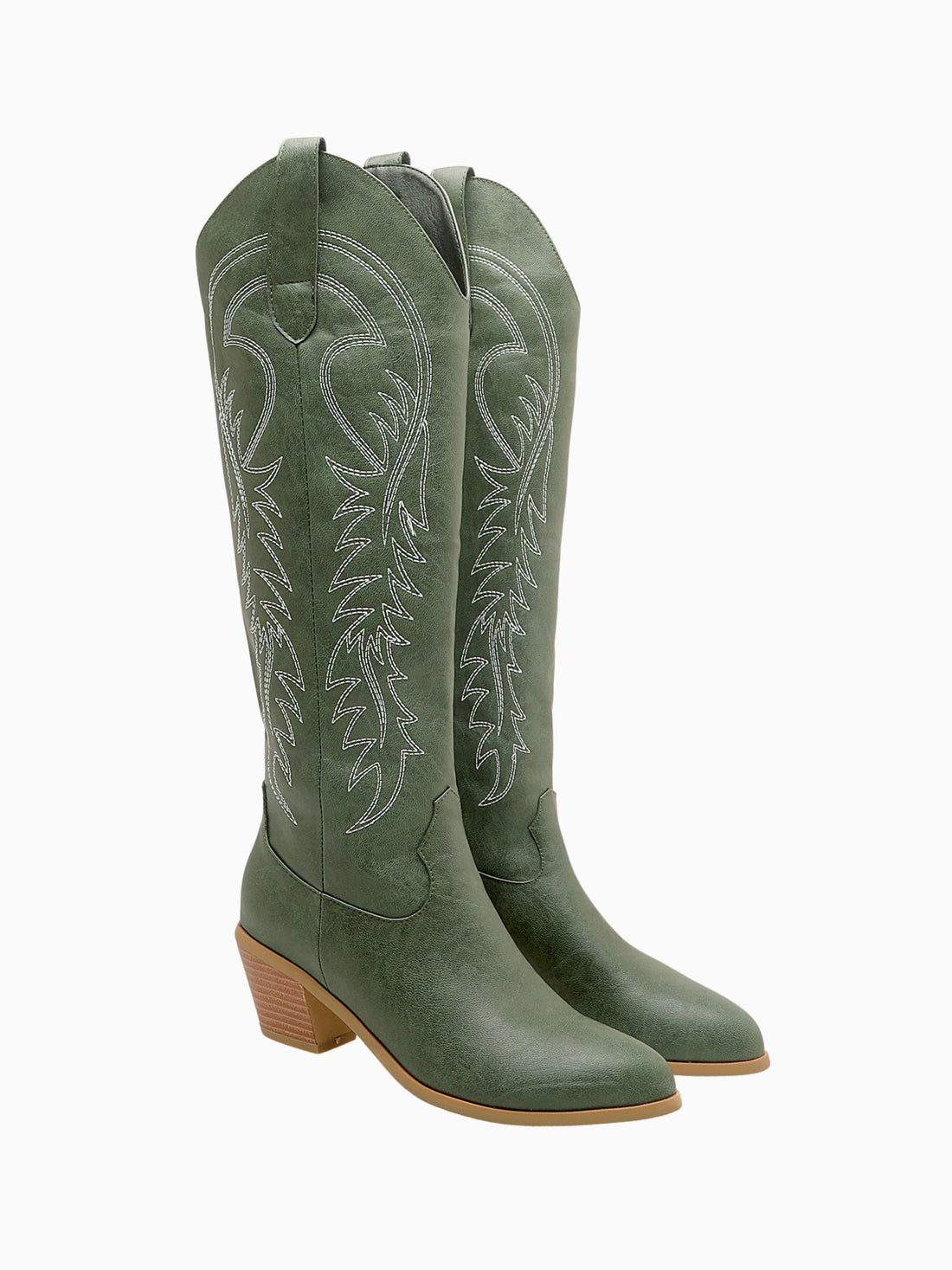 Sage Classic Western Green Cowgirl Boots