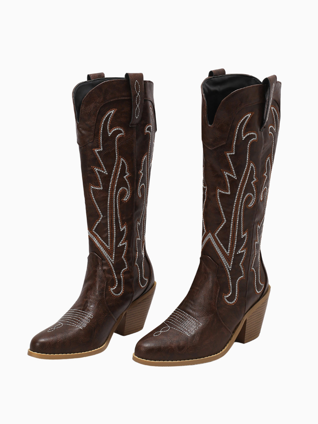 Dark Brown Storm Rider High Heel Cowgirl Boots