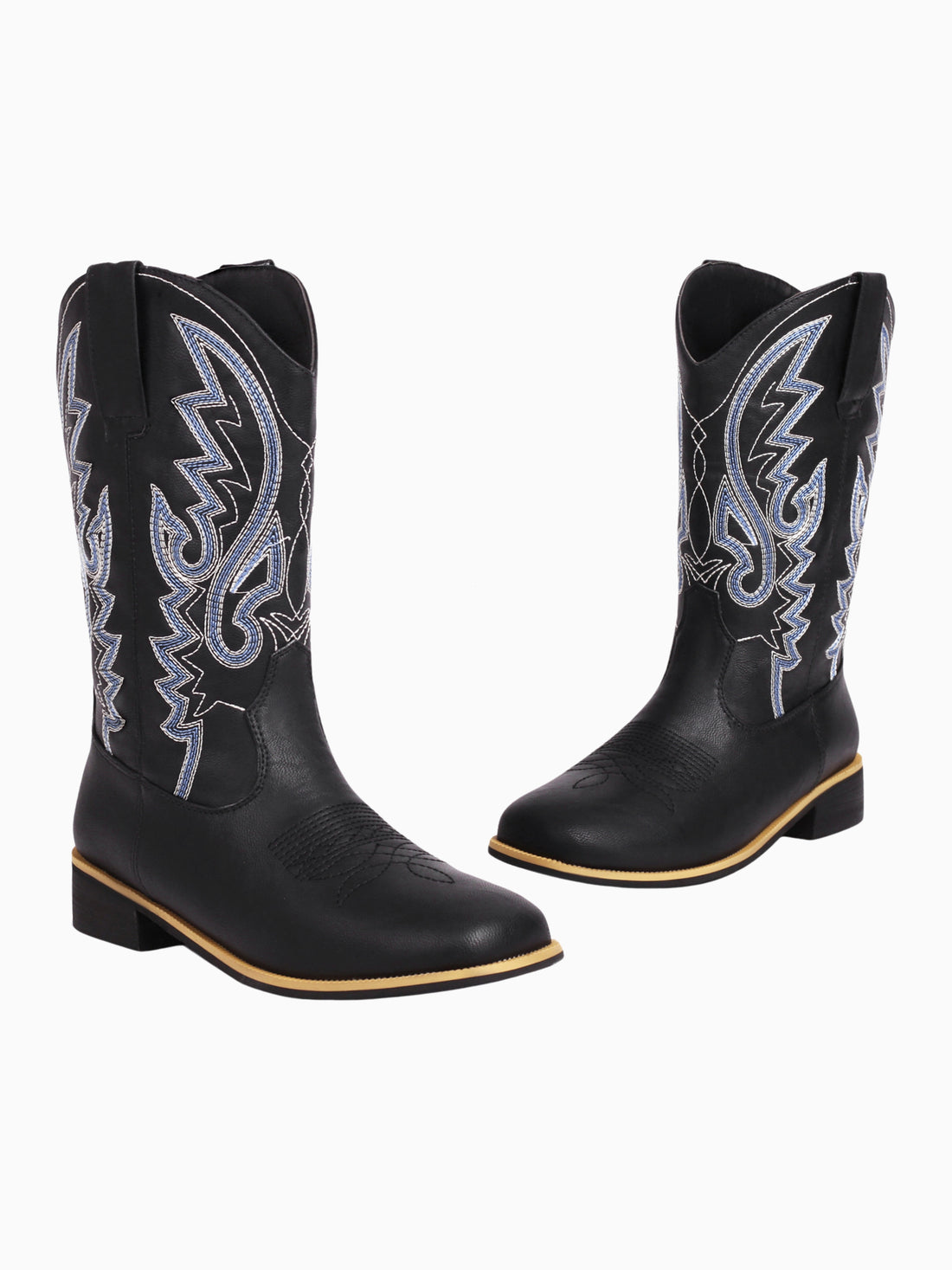 Striking Western Embroidered Cowgirl Boots