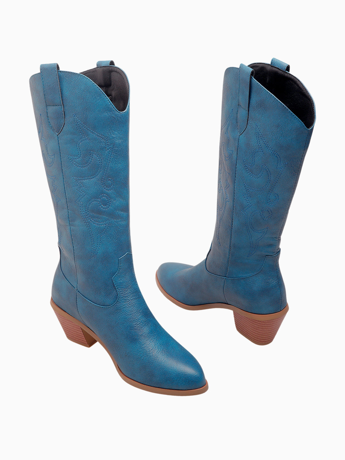 Western Prairie Blue Cowgirl Boots