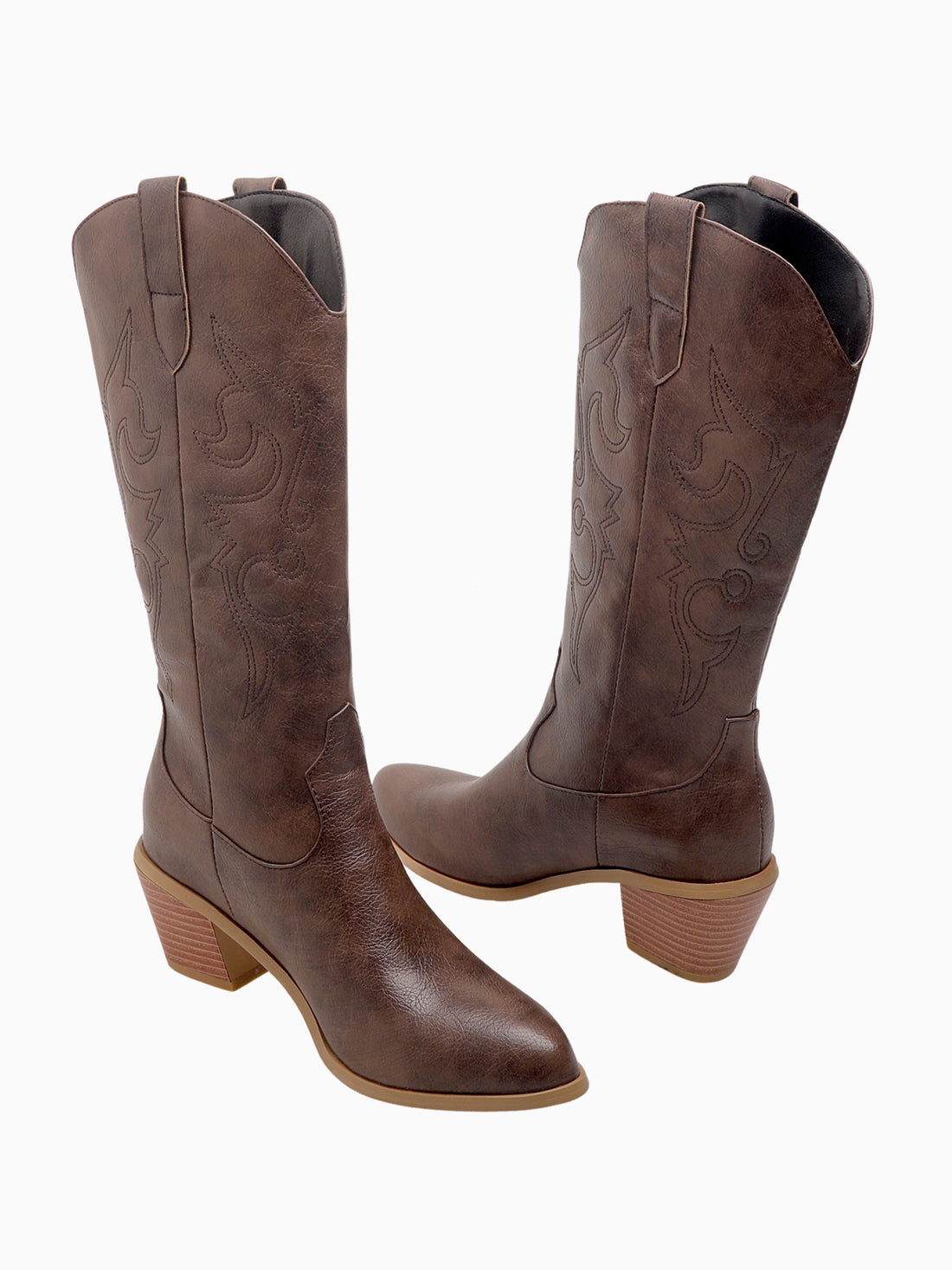 Western Rodeo Dark Brown Cowgirl Boots