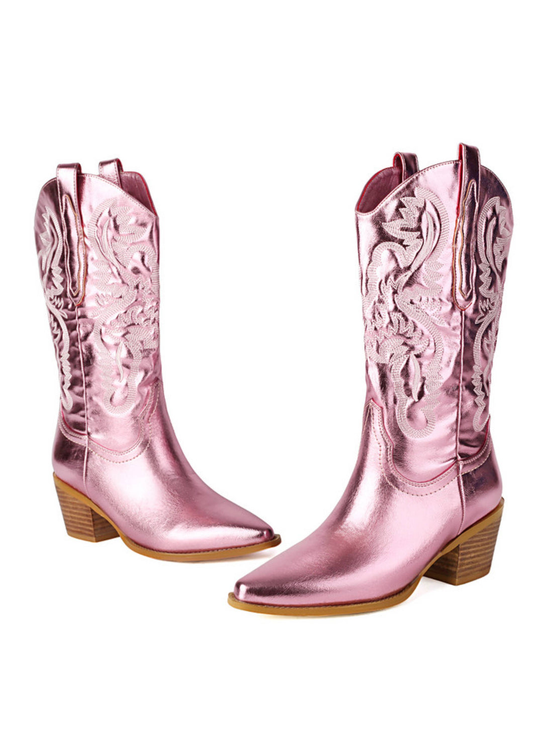 Wild Jolie Fairytale-Inspired Dreamy Blush Pink Western Boots