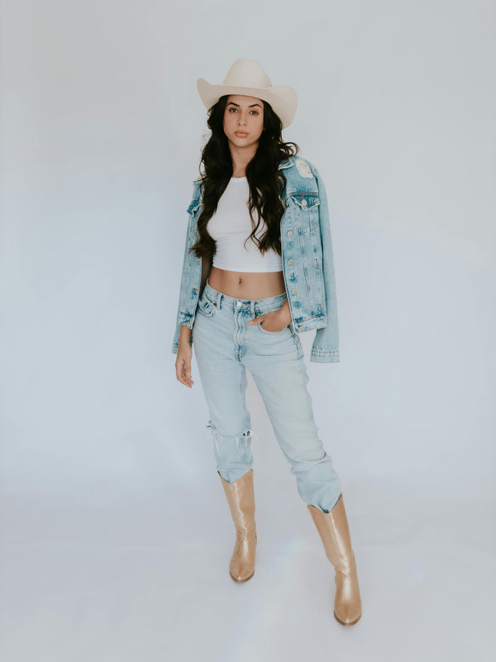 Flower Volcano Honey Cowgirl Boots